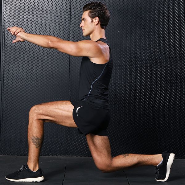 new summer men's sports shorts quick-drying breathable thin section training shorts running men jogging riding fitness, Black;blue
new summer men's sports shorts quick-drying breathable thin section training shorts running men jogging riding fitness, Black;blue
