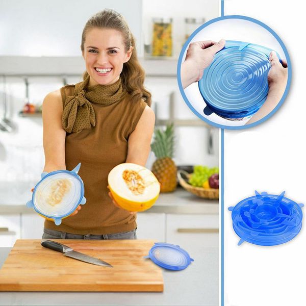 6pcs/set silicone stretch suction pot lids silicone fresh keeping wrap seal lid pan cover 4 color nice kitchen accessories kha104
6pcs/set silicone stretch suction pot lids silicone fresh keeping wrap seal lid pan cover 4 color nice kitchen accessories kha104