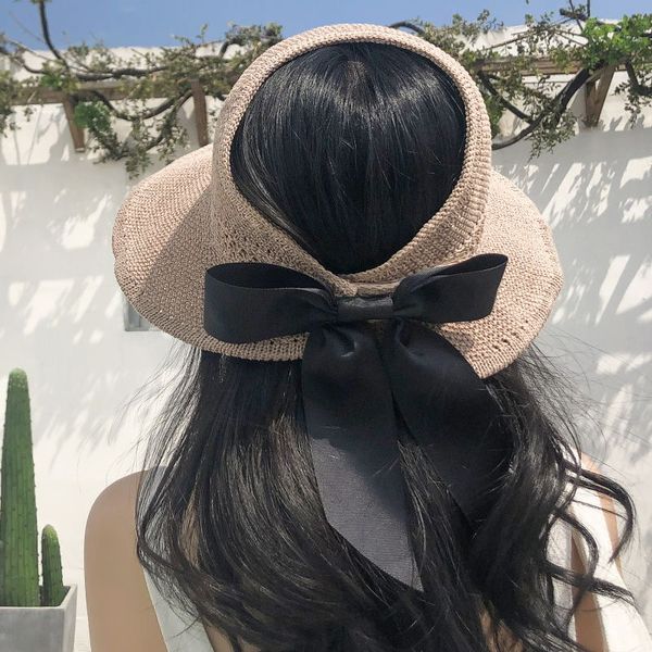 dolphin women summer sun hat beach foldable hat black bow cap khaki sunscreen temperament flat big brim straw hats outdoor, Blue;gray
dolphin women summer sun hat beach foldable hat black bow cap khaki sunscreen temperament flat big brim straw hats outdoor, Blue;gray
