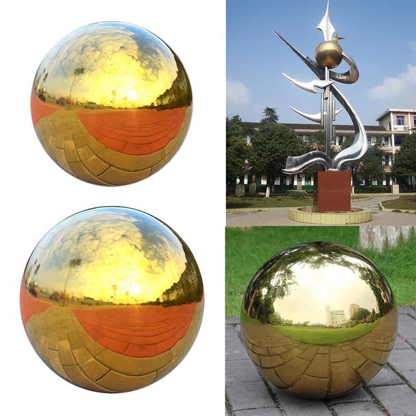 2 pieces hollow ball seamless mirror ball sphere garden ornaments, gold, 80mm & 100mm
2 pieces hollow ball seamless mirror ball sphere garden ornaments, gold, 80mm & 100mm