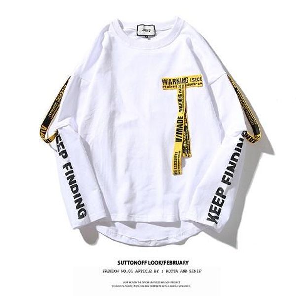 fashion couple sweater men and women hip hop o-neck streamers fake two loose korean trend long-sleeved thin t-shirts asian size, Black
fashion couple sweater men and women hip hop o-neck streamers fake two loose korean trend long-sleeved thin t-shirts asian size, Black