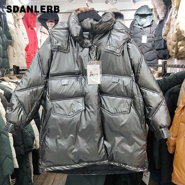 2019 winter parka women warm coat new korean version loose big size long hooded down padded women's thick glossy cotton jacket, Black
2019 winter parka women warm coat new korean version loose big size long hooded down padded women's thick glossy cotton jacket, Black