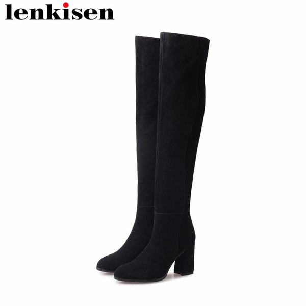 lenkisen handmade cow suede round toe thin high heels zipper korean girls fashionable woman winter over-the-knee boots l60, Black
lenkisen handmade cow suede round toe thin high heels zipper korean girls fashionable woman winter over-the-knee boots l60, Black
