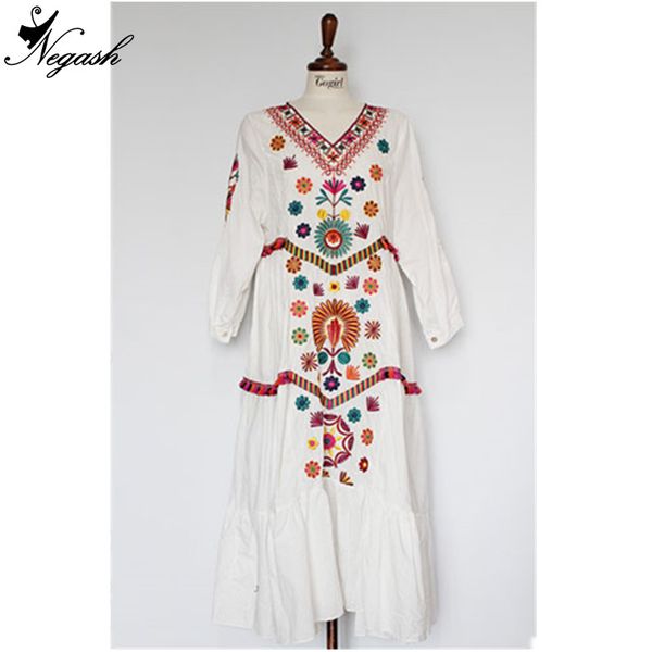 real europe new spring summer 2018 bohemia floral embroidery dress retro styled dresses vestidos, Black;gray
real europe new spring summer 2018 bohemia floral embroidery dress retro styled dresses vestidos, Black;gray