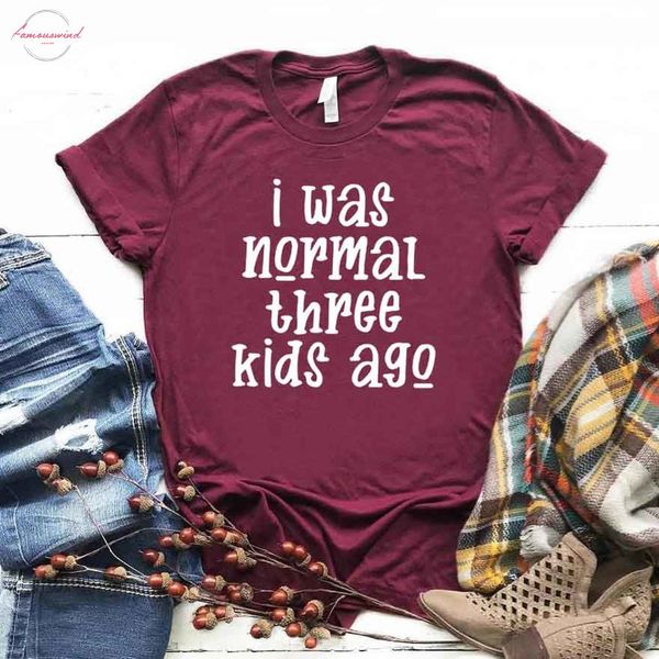 i was normal three kids ago print women tshirt cotton casual funny t shirt for yong lady v neck girl tee, White
i was normal three kids ago print women tshirt cotton casual funny t shirt for yong lady v neck girl tee, White