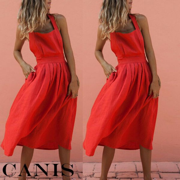 elegant red dress women summer boho strappy bandage cross midi dress evening party beach backless bowknot pleated sundress, Black;gray
elegant red dress women summer boho strappy bandage cross midi dress evening party beach backless bowknot pleated sundress, Black;gray