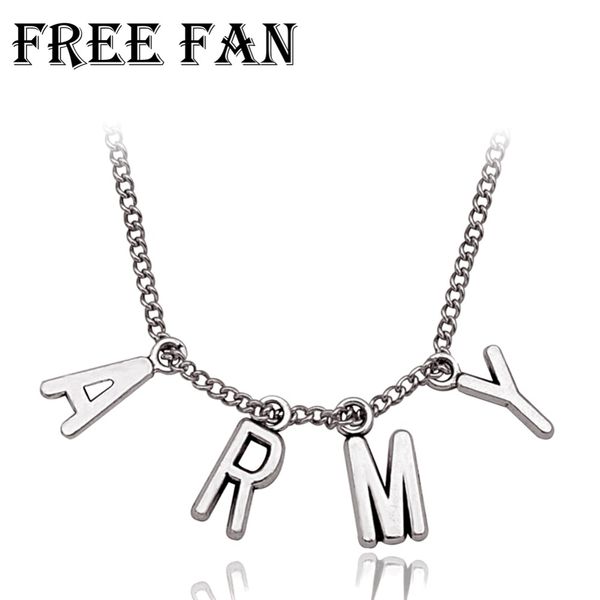 free fan army вентиляторы kpop ожерелье аксессуары для женщин для мужчин ювелирные изделия способа корея любите себя collier femme, Silver
free fan army вентиляторы kpop ожерелье аксессуары для женщин для мужчин ювелирные изделия способа корея любите себя collier femme, Silver