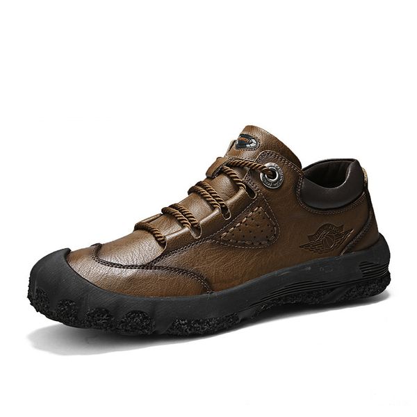 men's leather outdoor climbing shoes male waterproof non-slip wear-resisting sports and recreational leather shoes, hiking shoes, Black
men's leather outdoor climbing shoes male waterproof non-slip wear-resisting sports and recreational leather shoes, hiking shoes, Black