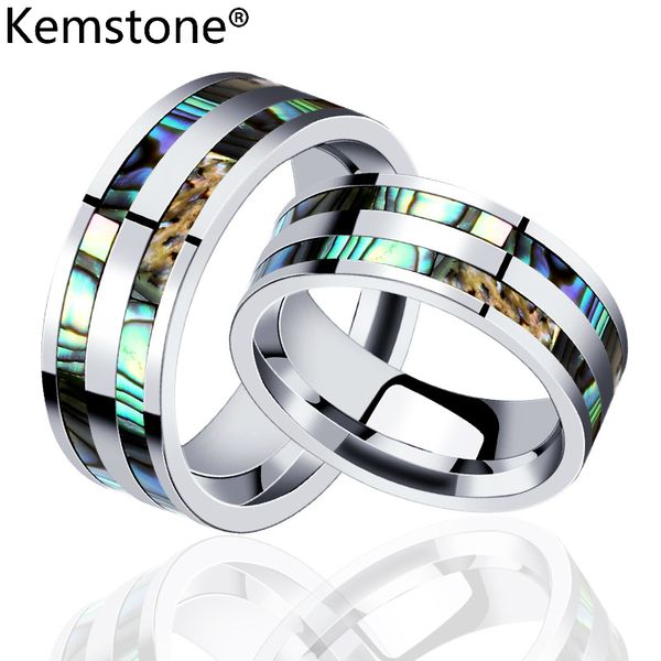 kemstone stainless steel 8mm sliver color multicolor shell trendy ring jewelry gift for men, Silver
kemstone stainless steel 8mm sliver color multicolor shell trendy ring jewelry gift for men, Silver