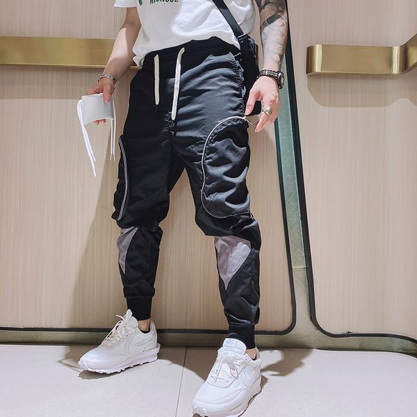 qa0201 fashion men's pants 2020 runway european design party style men's clothing, Black
qa0201 fashion men's pants 2020 runway european design party style men's clothing, Black