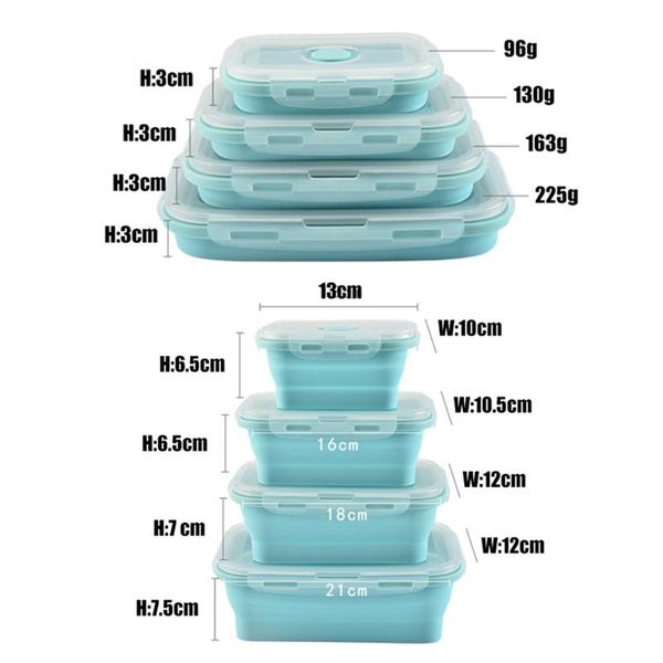 houseware lunch box collapsible portable food grade silicone bowl bento boxes folding food storage container lunch box eco friendly
houseware lunch box collapsible portable food grade silicone bowl bento boxes folding food storage container lunch box eco friendly