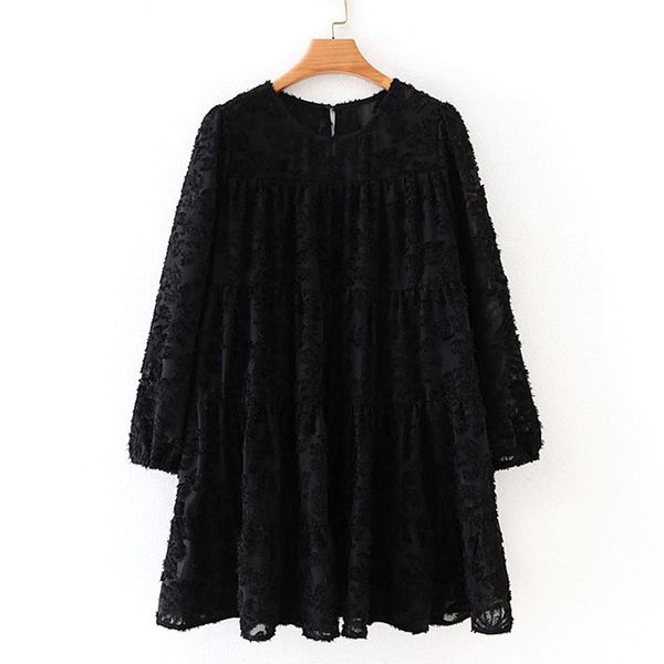 casual dresses agong solid o neck women fashion textured loose dress elegant long sleeve mini female ladies iaa, Black;gray
casual dresses agong solid o neck women fashion textured loose dress elegant long sleeve mini female ladies iaa, Black;gray
