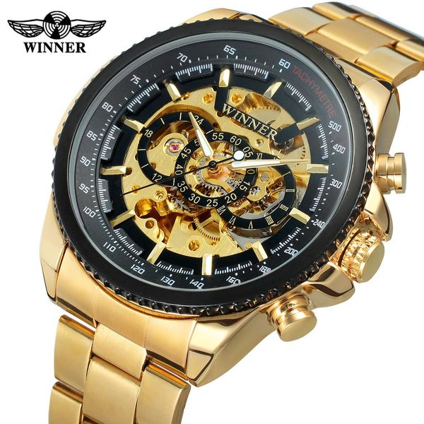 winner stylish classic men's black watch automatic skeleton mechanical male wrist watch man relogio masculino, Slivery;brown
winner stylish classic men's black watch automatic skeleton mechanical male wrist watch man relogio masculino, Slivery;brown