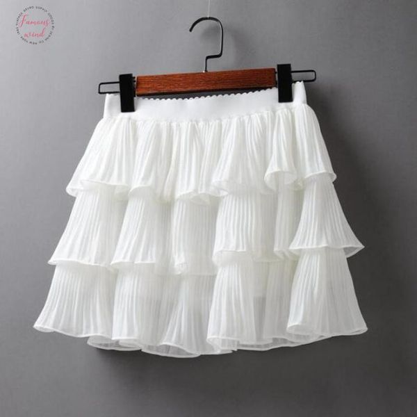 2020 elasticity waist mini summer pleated skirt ladies chiffon casual cake skirts black white femme skirts summer womens
2020 elasticity waist mini summer pleated skirt ladies chiffon casual cake skirts black white femme skirts summer womens