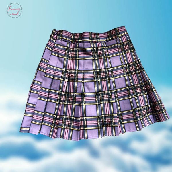 plus size stretch summer skirt plaid harajuku purple plaid skirt high waist pleated skirt new high school girl female cute mini, Black
plus size stretch summer skirt plaid harajuku purple plaid skirt high waist pleated skirt new high school girl female cute mini, Black