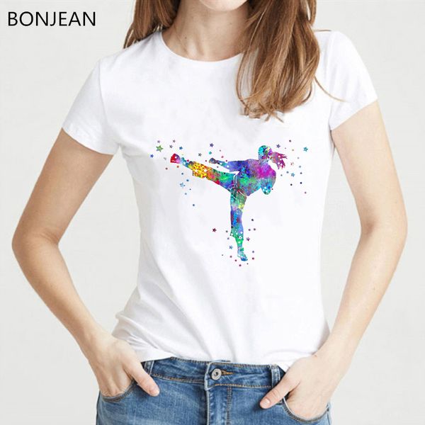 women's t-shirt 2021 women t shirt fashion style femme watercolor karate fighter girl print tshirt female streetwear, White
women's t-shirt 2021 women t shirt fashion style femme watercolor karate fighter girl print tshirt female streetwear, White