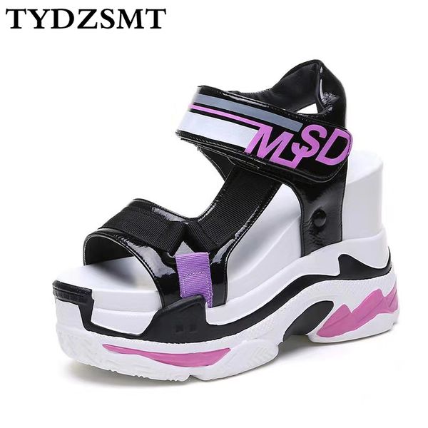 tydzsmt 2020 summer chunky sandals women high heel female wedges shoes for women platform patchwork casual sandalia feminina, Black
tydzsmt 2020 summer chunky sandals women high heel female wedges shoes for women platform patchwork casual sandalia feminina, Black