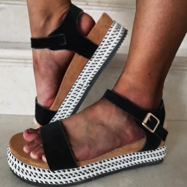 sandals women wedges chaussures femme casual summer shoes heels plus size platform, Black
sandals women wedges chaussures femme casual summer shoes heels plus size platform, Black