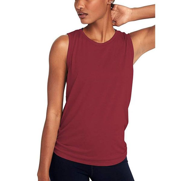 new fashion women casual o-neck sleeveless loose, design back patchwork split hem hip length sports vest, White;red
new fashion women casual o-neck sleeveless loose, design back patchwork split hem hip length sports vest, White;red