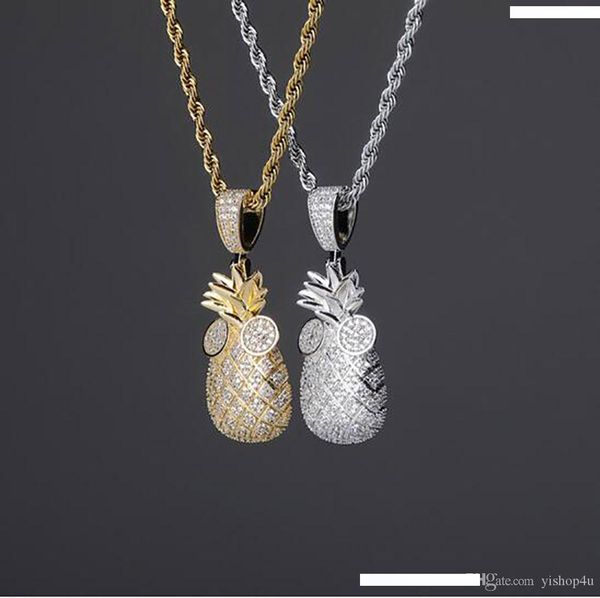 мультфильм ананас носить очки подвеска micro pave iced out ожерелье цирконий фрукты с 24inch rope chain, Silver
мультфильм ананас носить очки подвеска micro pave iced out ожерелье цирконий фрукты с 24inch rope chain, Silver