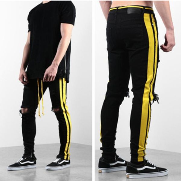 men stylish ripped jeans pants biker skinny slim straight frayed denim trousers fashion skinny jeans men plus size 2xl, Blue
men stylish ripped jeans pants biker skinny slim straight frayed denim trousers fashion skinny jeans men plus size 2xl, Blue