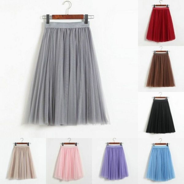 women solid color layers tulle skirts girl loose a-line skirts, Black
women solid color layers tulle skirts girl loose a-line skirts, Black