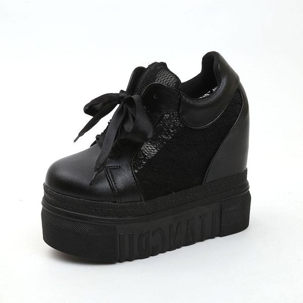 women summer platform shoes fashion wedges sneakers shoes 13cm height increased, Black;white
women summer platform shoes fashion wedges sneakers shoes 13cm height increased, Black;white