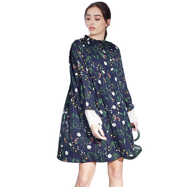 women dress ladies elegant floral chiffon dress stand collar loose female casual vestidos spring summer frocks pius size s-5xl, Black;gray
women dress ladies elegant floral chiffon dress stand collar loose female casual vestidos spring summer frocks pius size s-5xl, Black;gray