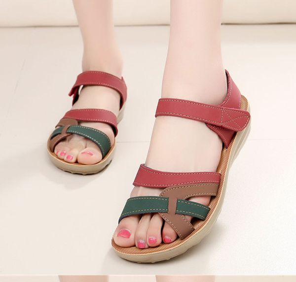 women shoes summer flat sandals female hook & loop sandals footwear fashion leather shoes, Black
women shoes summer flat sandals female hook & loop sandals footwear fashion leather shoes, Black