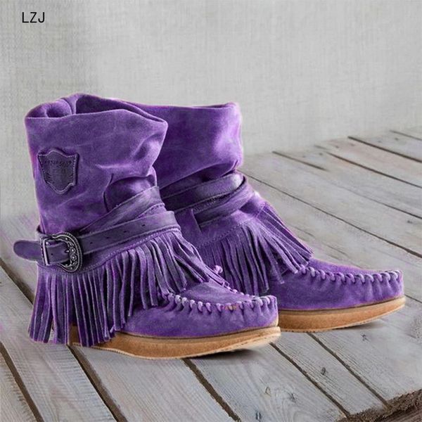 lzj new 2019 tassel boots for women retro fashion 2019 new ladies british style boots short tube frosted tassel botas mujer, Black
lzj new 2019 tassel boots for women retro fashion 2019 new ladies british style boots short tube frosted tassel botas mujer, Black