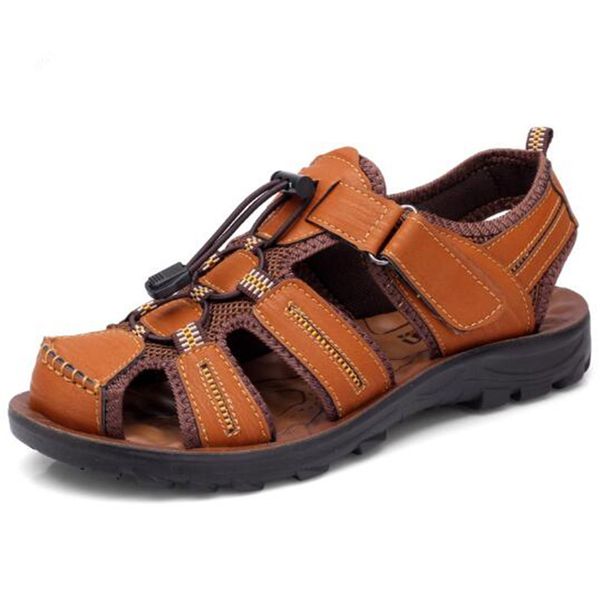 2019 new elegant comfortable men summer sandals beach shoes flat non-slip men sandals summer sneakers cowhide casual sandals, Black
2019 new elegant comfortable men summer sandals beach shoes flat non-slip men sandals summer sneakers cowhide casual sandals, Black