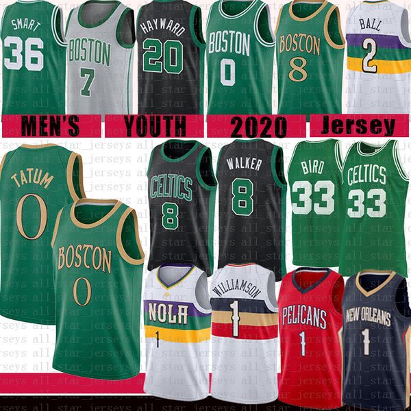 zion kemba williamson walker jayson 0 tatum basketball jersey lonzo larry ball new bird boston orleans celtic pelicans jaylen hayward brown, Black;blue
zion kemba williamson walker jayson 0 tatum basketball jersey lonzo larry ball new bird boston orleans celtic pelicans jaylen hayward brown, Black;blue