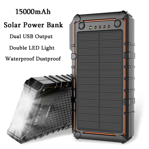 selling 15000mah solar power bank double led flashlight dual usb output waterproof dust-proof fall-proof portable charger
selling 15000mah solar power bank double led flashlight dual usb output waterproof dust-proof fall-proof portable charger