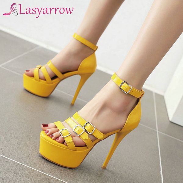 lasyarrow 2020 open-toed platform fashion party women shoes buckle thin high heel sandals pu leather summer ladies pumps size 48, Black
lasyarrow 2020 open-toed platform fashion party women shoes buckle thin high heel sandals pu leather summer ladies pumps size 48, Black