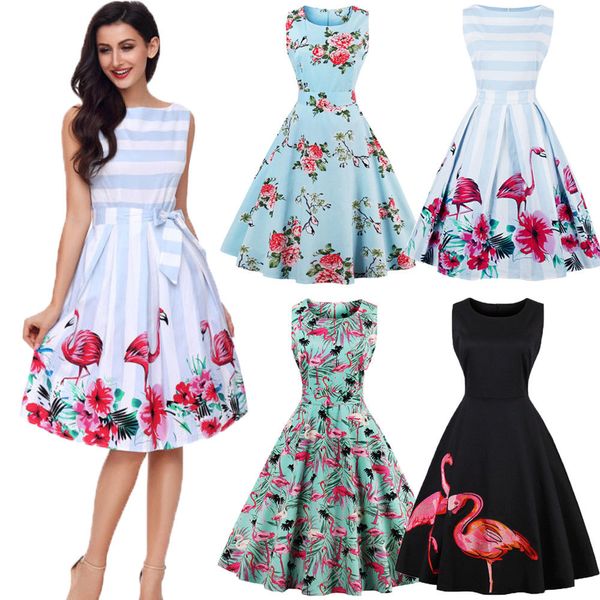 summer women sleeveless dress casual printed pleated dress ladies knee-length dress sundress
summer women sleeveless dress casual printed pleated dress ladies knee-length dress sundress