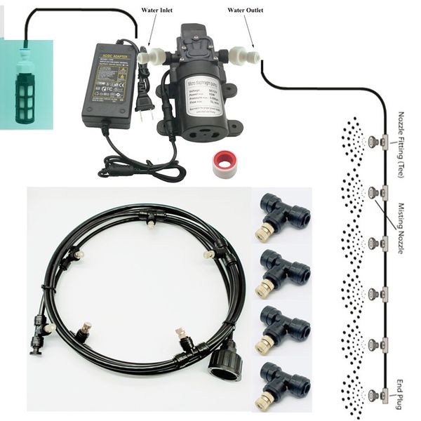 garden misting pump water spray system nebulizer for flowers plant greenhouse garden irrigation black 6m-18m
garden misting pump water spray system nebulizer for flowers plant greenhouse garden irrigation black 6m-18m