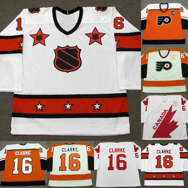 Philadelphia Flyers Jerseys 16 BOBBY CLARKE White Orange Mens Womens Youth 100% Embroidery Hockey Jerseys Fast Shipping
Philadelphia Flyers Jerseys 16 BOBBY CLARKE White Orange Mens Womens Youth 100% Embroidery Hockey Jerseys Fast Shipping