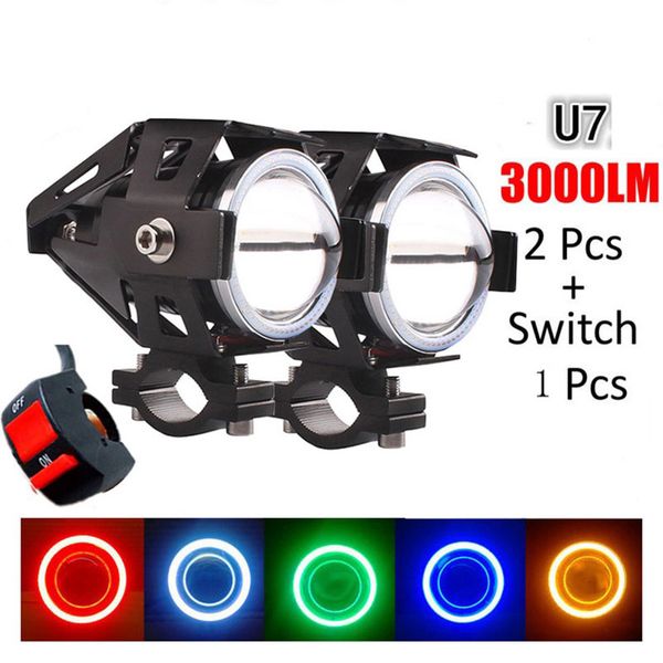 1pcs 12v/125w motorcycle led headlight scooter fog spotlight atv moto car headlight bulbs angel eye u7 laser gun light 4 colors
1pcs 12v/125w motorcycle led headlight scooter fog spotlight atv moto car headlight bulbs angel eye u7 laser gun light 4 colors