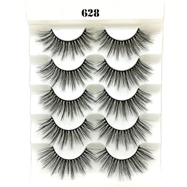 5 pairs 3d faux mink hair false eyelashes natural long fluffy full volume wispies classic handmade eyelashes extension makeup
5 pairs 3d faux mink hair false eyelashes natural long fluffy full volume wispies classic handmade eyelashes extension makeup