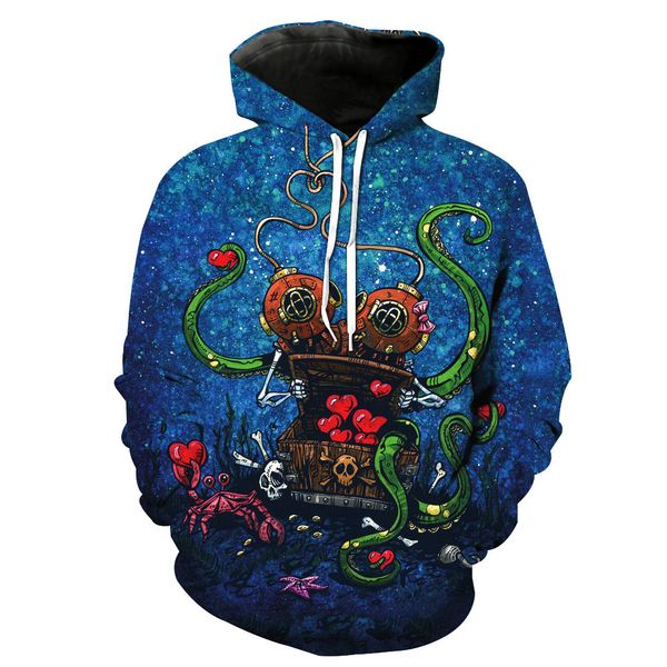 european and american foreign trade monster printed cap pocket pullover men's fashion cap and men's wear printing blouse hoodies, Black
european and american foreign trade monster printed cap pocket pullover men's fashion cap and men's wear printing blouse hoodies, Black