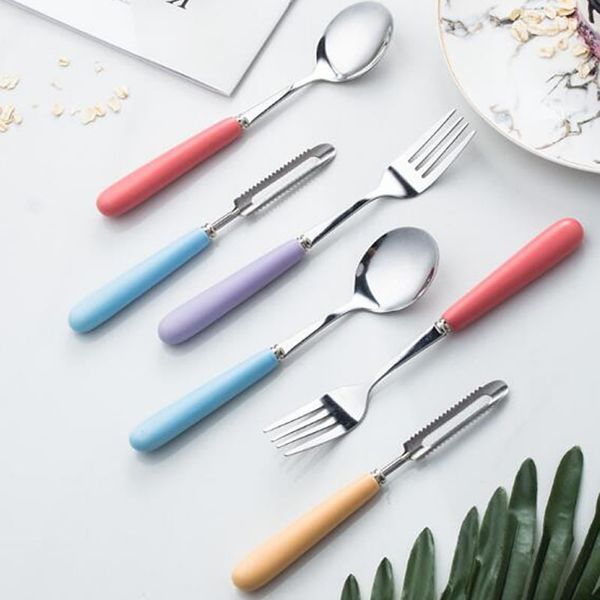Children's Ceramic Handle Candy-colored Stainless Steel Spoon Stainless Steel Spoon Fork Stainless Steel Cutlery
Children's Ceramic Handle Candy-colored Stainless Steel Spoon Stainless Steel Spoon Fork Stainless Steel Cutlery