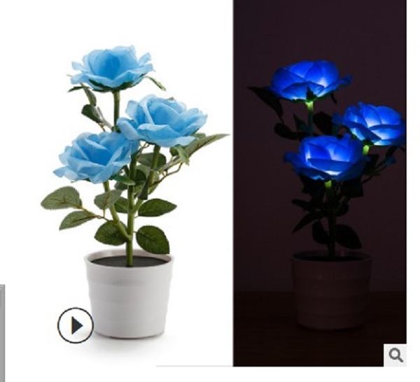 2020 new 3 led rose lamp 3 rose bonsai simulation flower led bonsai solar table lamp night lamp blue
2020 new 3 led rose lamp 3 rose bonsai simulation flower led bonsai solar table lamp night lamp blue