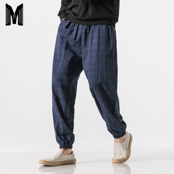 2019 autumn new casual pants men cotton linen slim fit grid fashion trousers male brand clothing plus size 5xl y1864, Black
2019 autumn new casual pants men cotton linen slim fit grid fashion trousers male brand clothing plus size 5xl y1864, Black