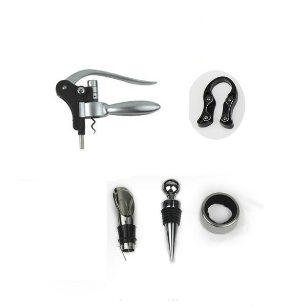 5pcs wine bottle opener drip ring waiter corkscrew ser barware tool set paper gift box
5pcs wine bottle opener drip ring waiter corkscrew ser barware tool set paper gift box