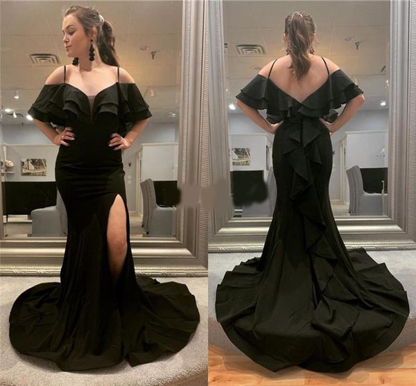 high side split black prom dresses spaghetti ruffles sweep train formal party evening gowns sepcial occasion dresses vestidos
high side split black prom dresses spaghetti ruffles sweep train formal party evening gowns sepcial occasion dresses vestidos