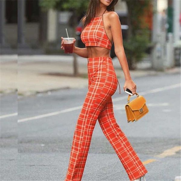plus size ladies summer plaid clothes set fashion 2018 women sleeveless holiday crop +long pants 2pcs loose beach outfit 2xl, White
plus size ladies summer plaid clothes set fashion 2018 women sleeveless holiday crop +long pants 2pcs loose beach outfit 2xl, White