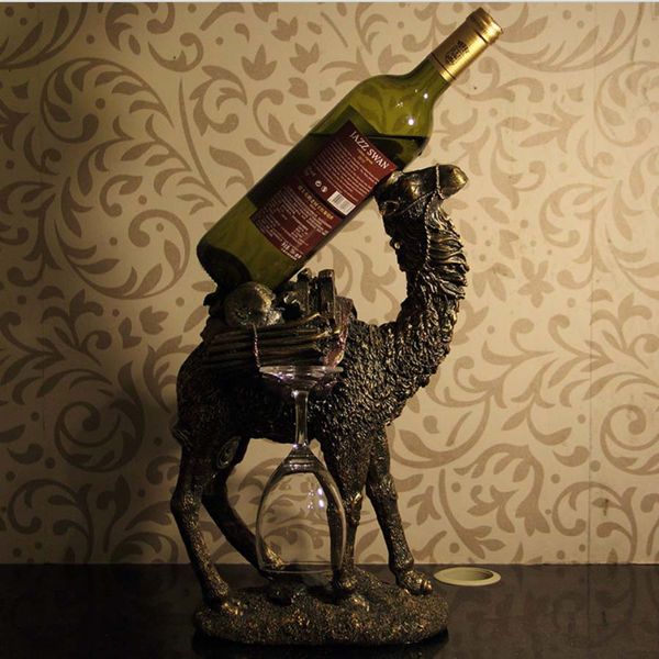 vintage camel sculpture wine rack ornamental resin red wine bottle support barware craft for home decoration and festival gift
vintage camel sculpture wine rack ornamental resin red wine bottle support barware craft for home decoration and festival gift