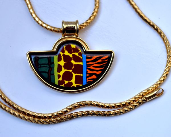 wild africa series18k gold-plated enamel necklaces for woman fan pendant necklace colar women necklace, Silver
wild africa series18k gold-plated enamel necklaces for woman fan pendant necklace colar women necklace, Silver