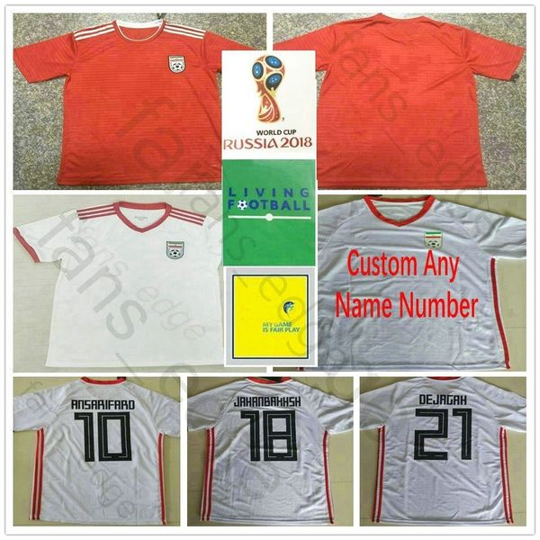 2018 world cup soccer jersey 10 ansarifard 5 mohammadi 18 jahanbakhsh 20 azmoun 21 dejagah customize home white away red football uniform, Black
2018 world cup soccer jersey 10 ansarifard 5 mohammadi 18 jahanbakhsh 20 azmoun 21 dejagah customize home white away red football uniform, Black