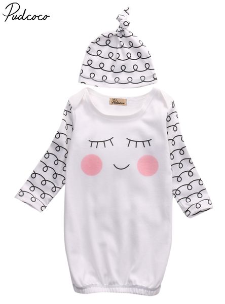 pudcoco cotton newborn baby cartoon smile printed full sleeve nightgown+hat sleepwear 0-6m, Pink;blue
pudcoco cotton newborn baby cartoon smile printed full sleeve nightgown+hat sleepwear 0-6m, Pink;blue